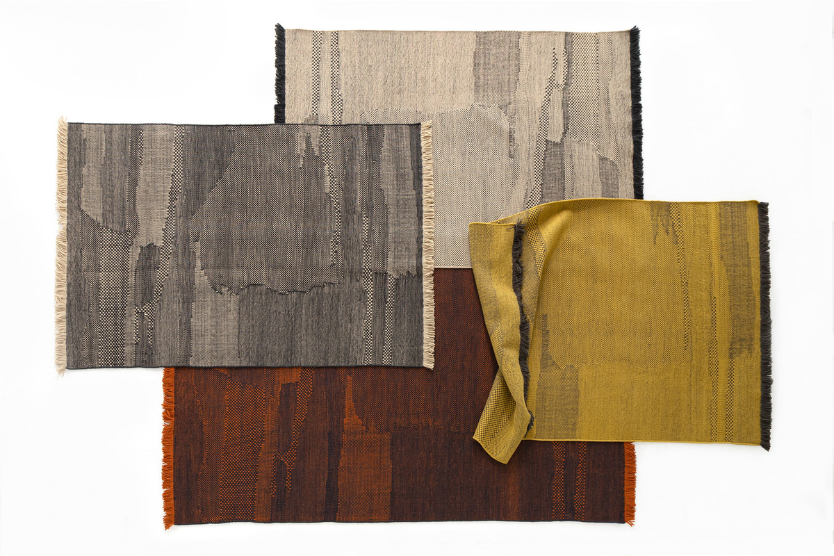 Nanimarquina Wabisabi Teppich handgeknüpft in Multicolour mit abstraktem modernem Design - Bild 1