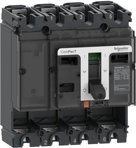 Schneider Electric C10S4D MCB Leistungsschalter in Grau - Bild 1