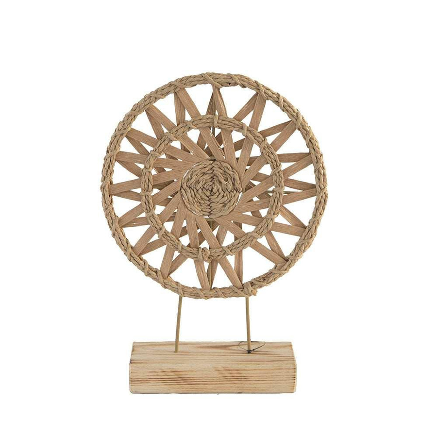 House of Nature Ornament Martina Sonnensymbol aus Holz in Beige, Höhe: 38 cm - Bild 1