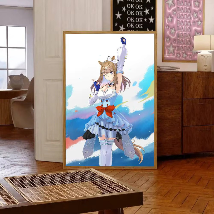 Uma Musume Pretty Derby Wandkunst Poster Druck Mandel Auge HD Bild für Wohnzimmer und Schlafzimmer - Bild 3