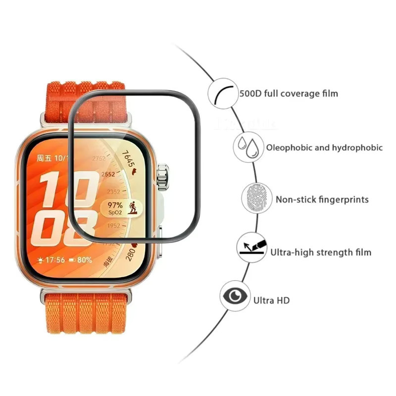 Displayschutzfolie Huawei Watch Fit 3 Fit 4 Fit 5, transparent - Bild 2