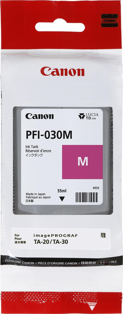 Canon PFI-030M Tintenpatrone Magenta für imagePROGRAF TA-20 und TA-30, 55 ml - Bild 1