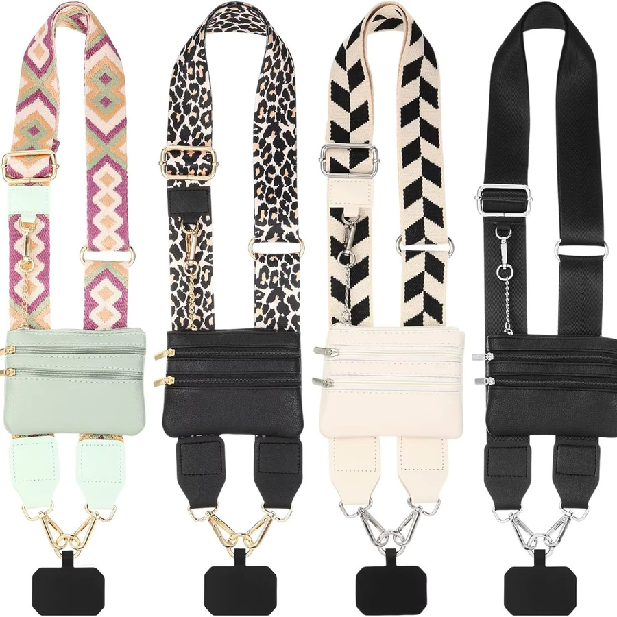 Modischer Handygurt mit Kartentasche und Reißverschluss, verstellbares Anti-Verlust-Lanyard für Frauen, Mehrfarbig - Bild 6