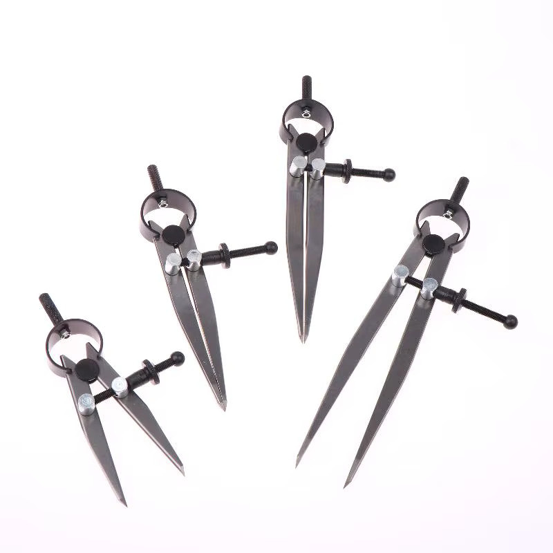 Verstellbares Kompassmessgerät für Leathercraft aus Metall mit drehbarem Flügelteiler und Kratzlehre - Bild 1