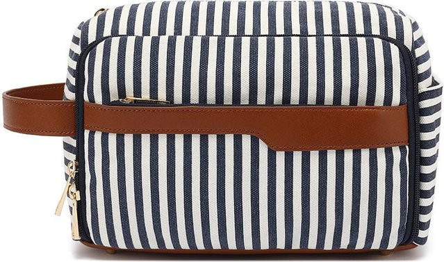 JMG Bags Kosmetiktasche Damen, Canvas, braun, wasserdicht - Bild 1