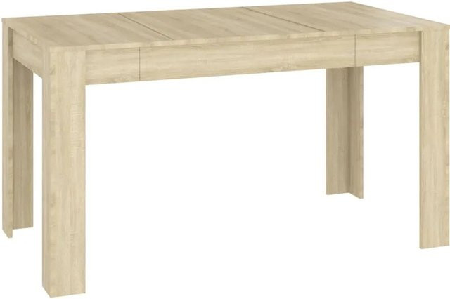 vidaXL Esstisch aus Holzwerkstoff in Sonoma-Eiche, Braun, B/T/H: 140 x 74,5 x 76 cm - Bild 1
