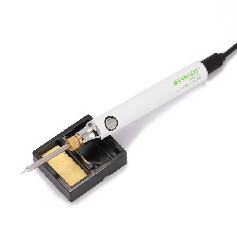 Kkmoon USB-Ladelötkolben Set mit einstellbarer Temperatur, 5 V, 8 W, Weiß/Mehrfarbig - Bild 3