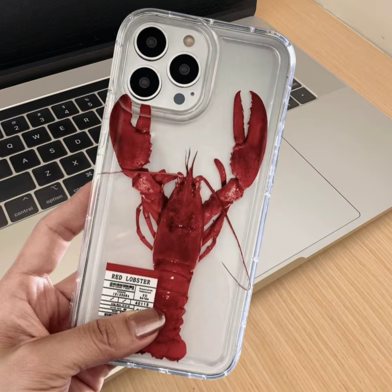 Transparente Airbag-Handyhülle mit Hummer-Print für Apple iPhone 17, 16 und 15 Serien - Bild 4