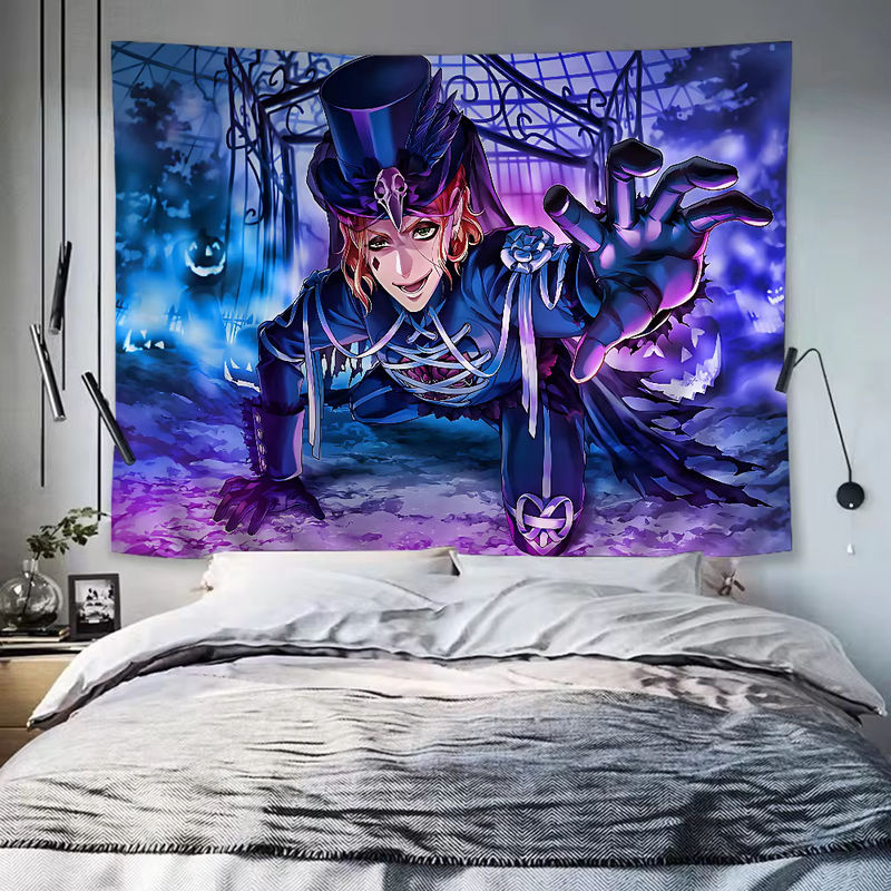 Twisted Wonderland Anime Wandteppich Science Fiction Wandkunst für dein Zimmer Dekor - Bild 2