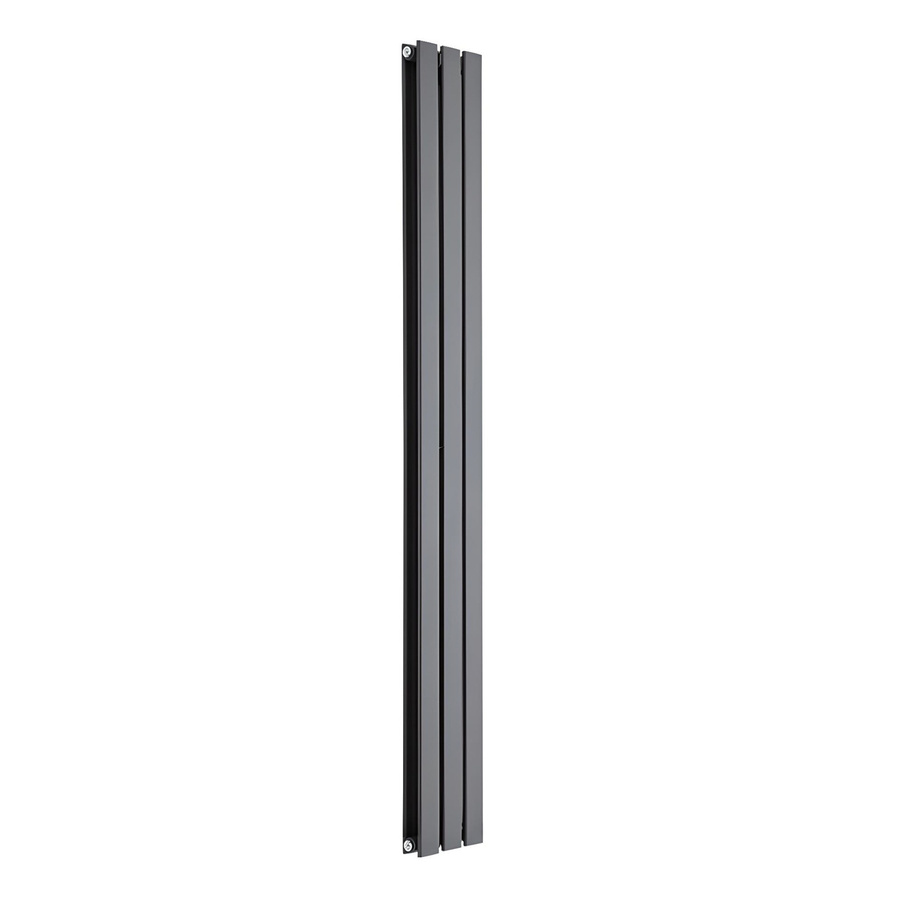 Hudson Reed Sterling Arlie Design-Heizkörper Vertikal, Anthrazit, Höhe: 175 cm, Breite: 21 cm - Bild 1