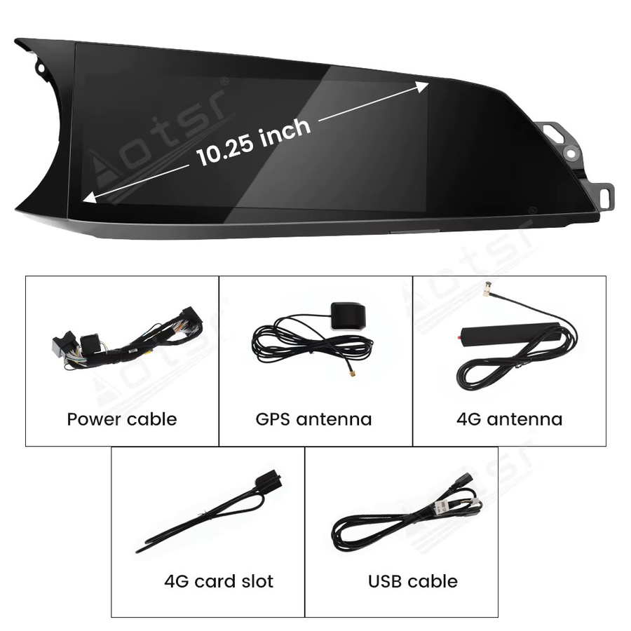 Aotsr Android 15 Autoradio mit 10,25 Zoll Display für Alfa Romeo Stelvio und Giulia (2015-2020), GPS, WIFI, 4G und Apple CarPlay, Schwarz - Bild 4