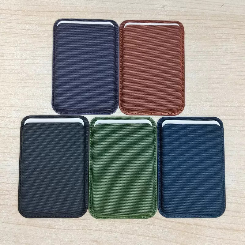 MagSafe Kartenhalter Brieftasche aus Leder Techwoven in Blau für iPhone 17 16 Pro Max und Samsung S26 S25 Ultra von VYOPBC - Bild 2