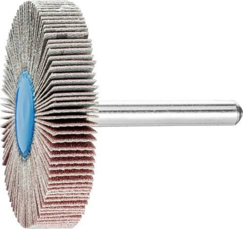 PFERD Korund Fächerschleifer mit Durchmesser 50 mm, Schaft-Ø 6 mm, Körnung A180 für Feinschliff und Finish, 10 Stück, Multicolor - Bild 1