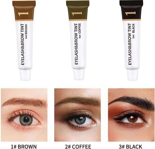 ICONSIGN Wimpern und Augenbrauen Färbe-Kit, Brown, Unisex - Bild 1