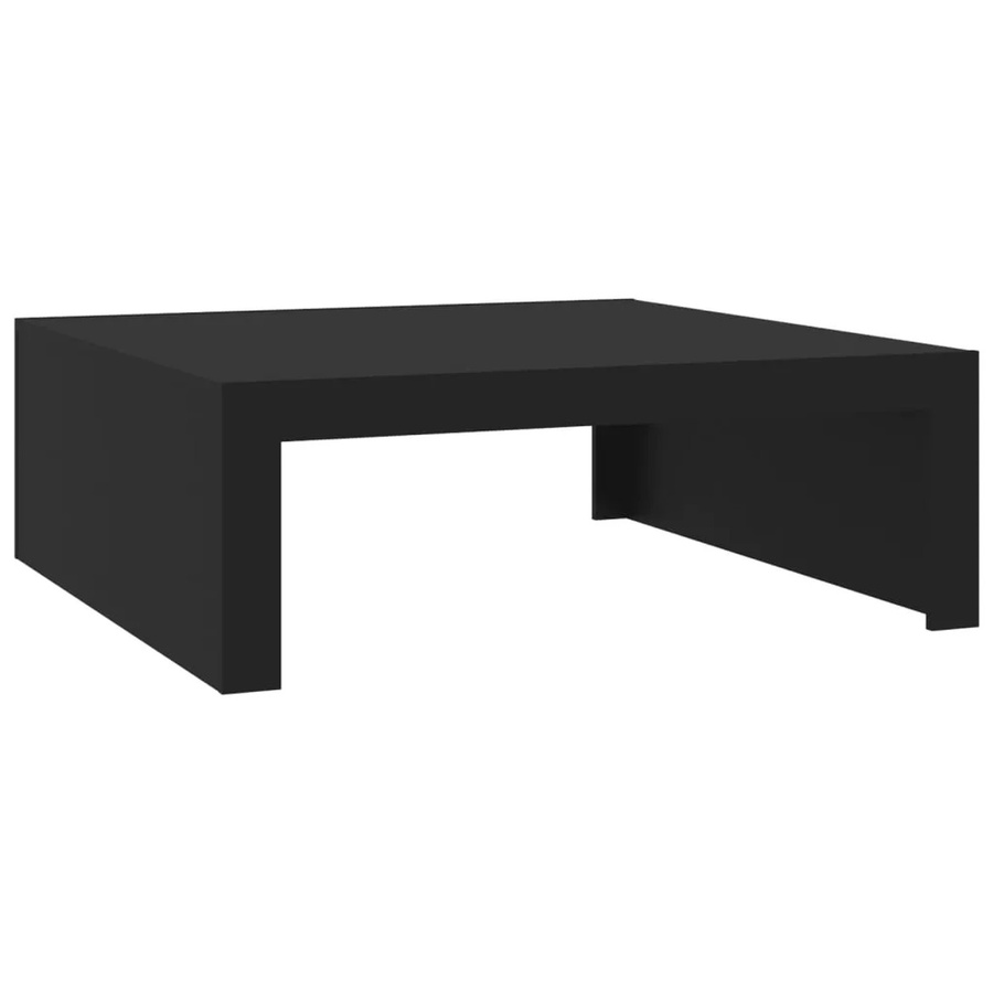 vidaXL Couchtisch modern in Schwarz aus Holzwerkstoff B/T/H: 100 x 100 x 35 cm - Bild 2