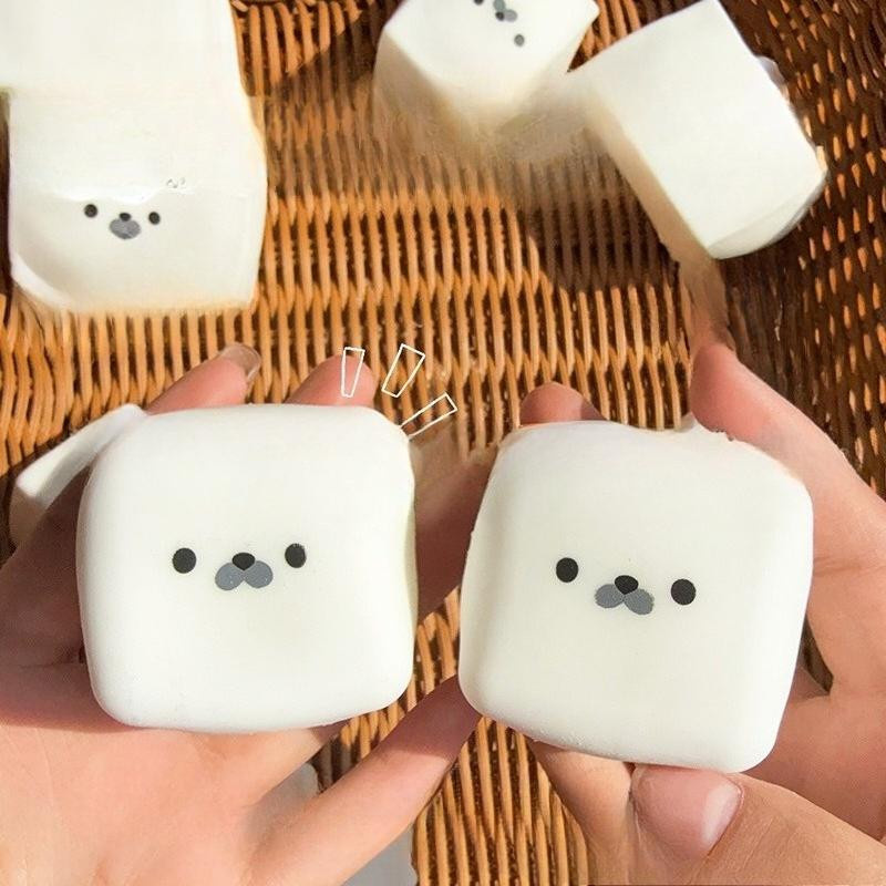 Needoh Milch Würfel Siegel Quetschspielzeug Stressball - Bild 4