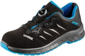 Uvex 2 Trend S1P Sicherheitshalbschuh Schwarz/Blau mit BOA-Verschluss, Schuhgröße: 41 - Bild 2
