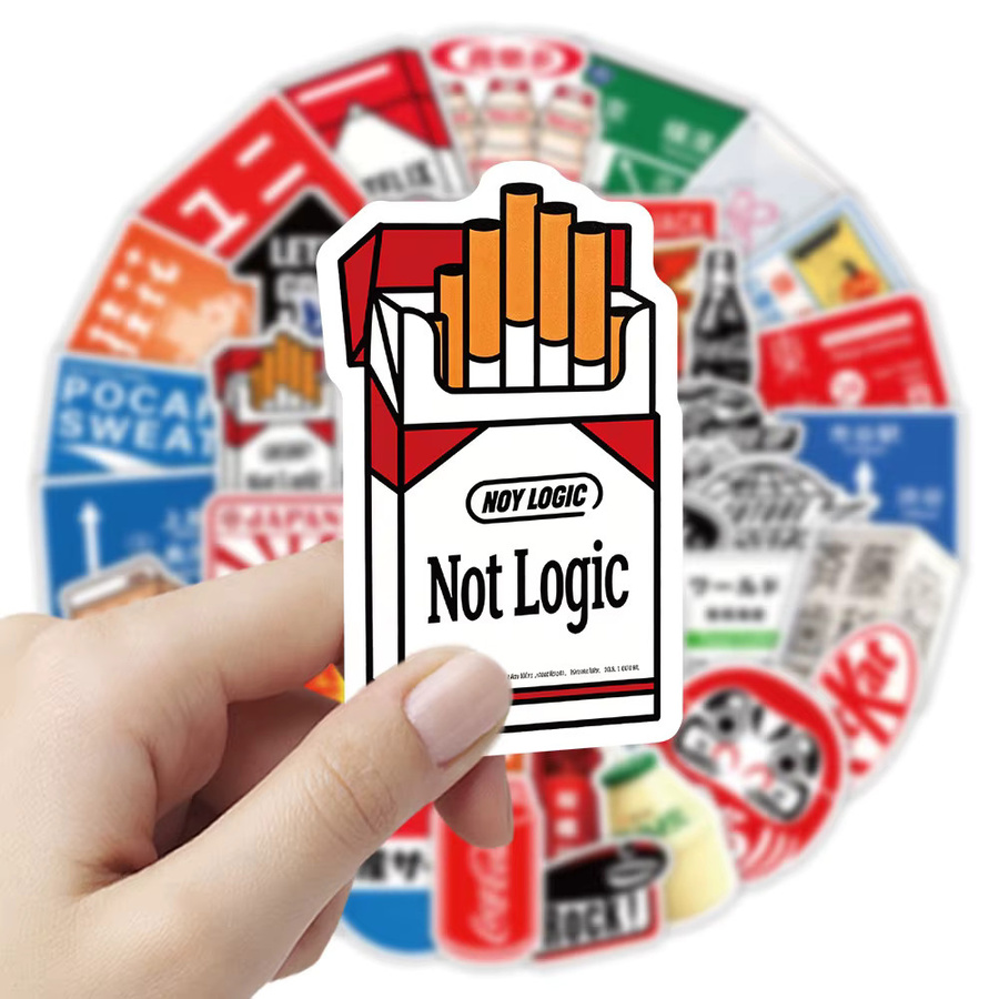 57 Stück Japanische Aufkleber im Tokyo-Stil mit urbanen Landschaften von Golden Memory Stickers Store, Mehrfarbig - Bild 3