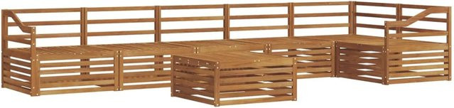 vidaXL Outdoor-Sofagarnitur 7-teilig aus Massivholz Akazie in Braun - Bild 1