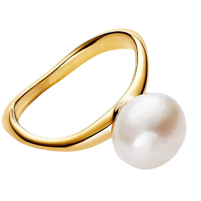 Potdemiel Ring 925 Silber, Perle, Unisex - Bild 1