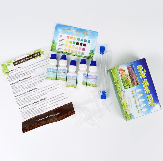 JUANJUAN Bodentest-Kit zur Messung von pH-Wert, Ammoniak, Stickstoff, Phosphor und Kalium in Multicolour - Bild 1