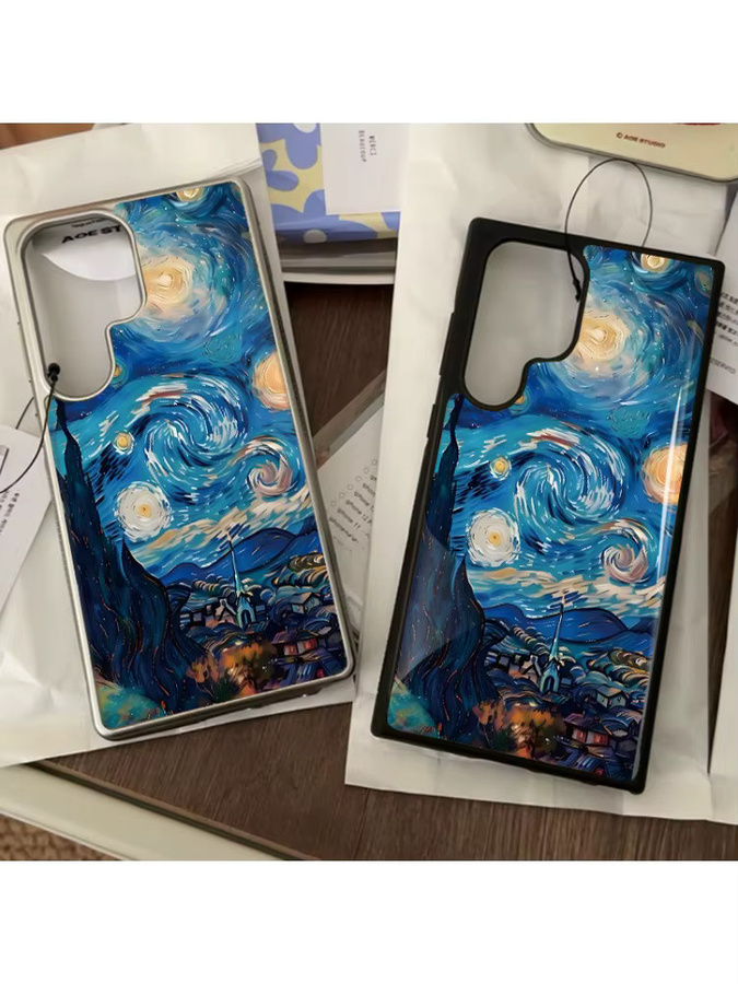 Samsung Galaxy Handyhülle mit Ölgemälde-Epoxid-Design und Fallschutz in Multicolour für Galaxy S23 S24 S25 S26 Plus FE Ultra Edge - Bild 2