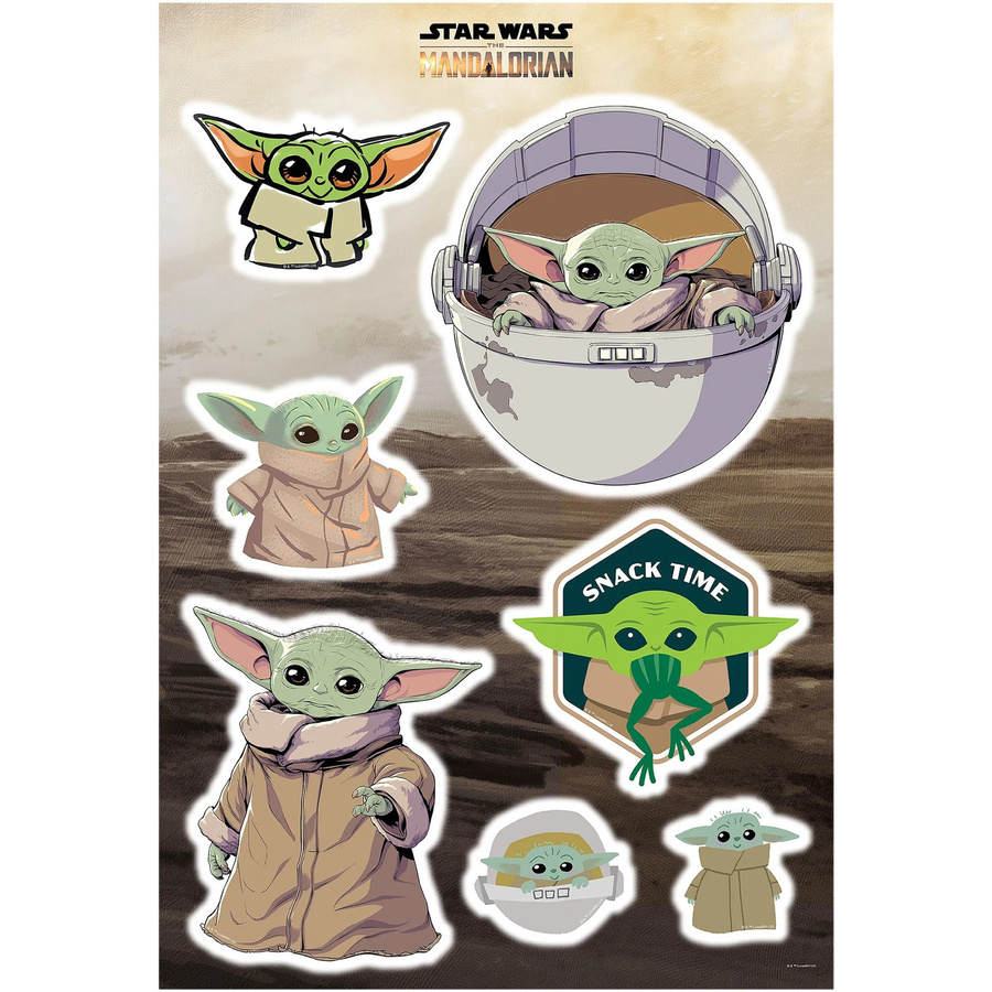 Komar Deko-Sticker Mandalorian The Child Sluster, Mehrfarbig, Breite: 50 cm, Höhe: 70 cm - Bild 2