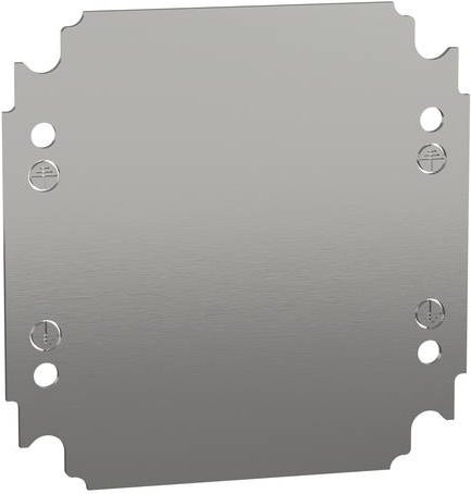 Schneider Electric NSYMM22 Montageplatte aus verzinktem Stahl in Silber, H x B: 200 x 200 mm - Bild 1