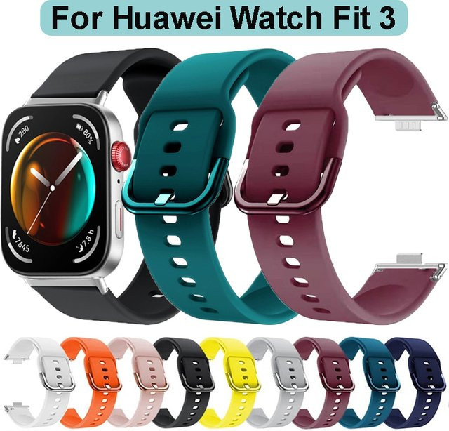 Huawei Uhrenarmband Silikon, purple, Unisex - Bild 1