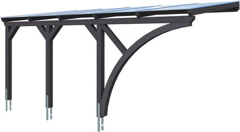 Skan Holz Carport Eifel in Schiefergrau B/T: 300 x 541 cm, Höhe: 262 cm - Bild 3