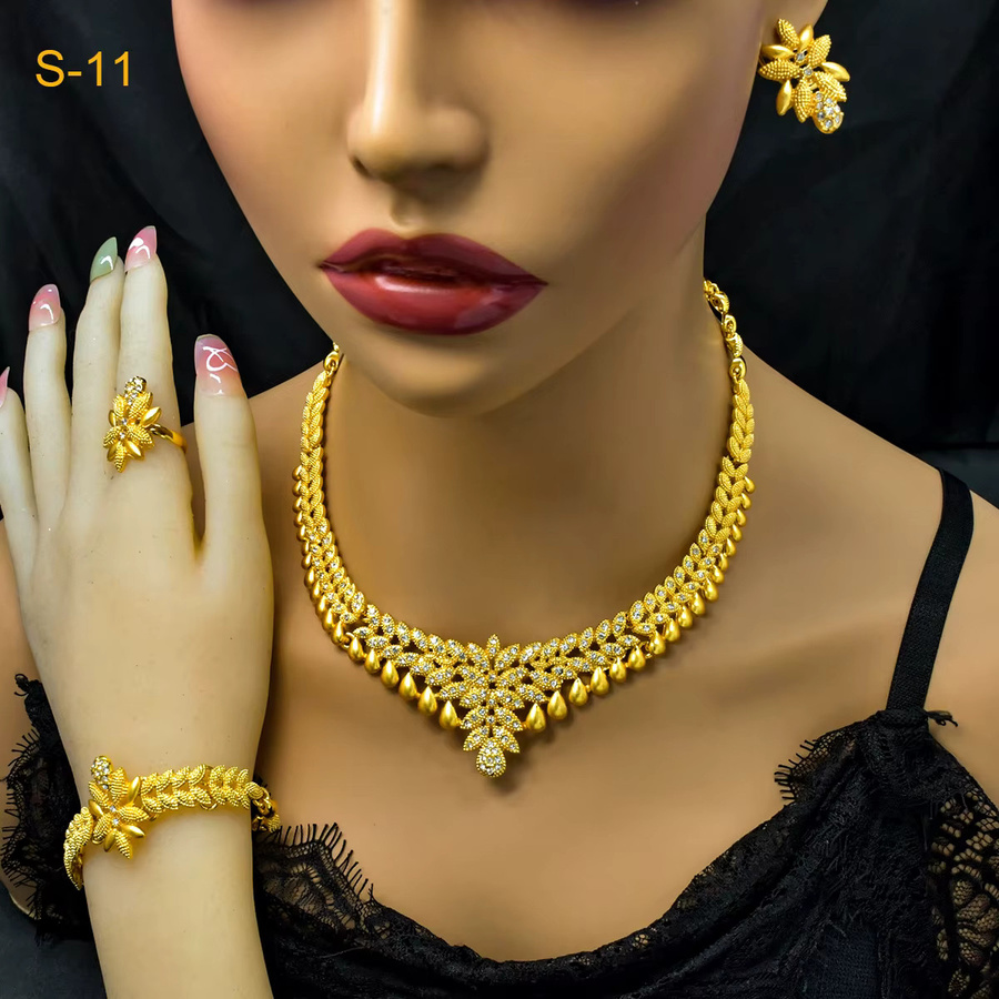 XUHUANG Schmuck-Set, Gold, Zirkonia, Damen - Bild 3