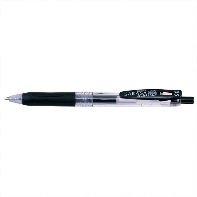 ZEBRA Sarasa Gel-Stift mit Clip, 0,5 mm, Schwarz - Bild 1