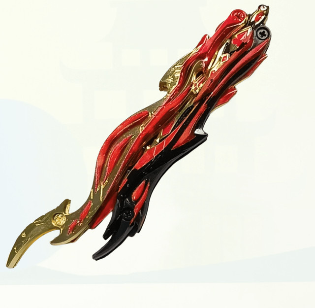 Bandai Rot Feuer Schmetterling Messer, Metall, Cosplay Zubehör, Fantasy - Bild 1