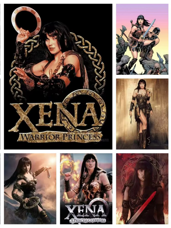 Hot Toys Diamant-Stickerei Set Krieger Prinzessin Xena Mosaik-Ölgemälde Multicolor B: 40 cm, H: 30 cm - Bild 3