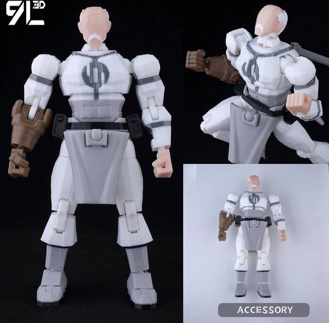 9L3D Superhelden Unbesiegbar Anime Mehrgelenkige Formwandler, Actionfiguren, ab 14 Jahren - Bild 1