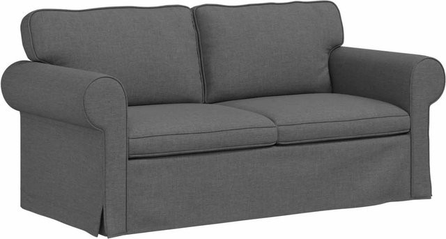 vidaXL Sofa Dunkelgrau mit Stoffbezug und Metallrahmen B/T/H: 215 x 82 x 80 cm - Bild 1