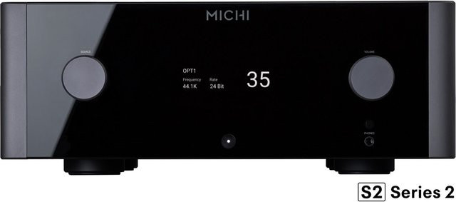 Michi X5 Series 2 Vollverstärker in Schwarz mit Bluetooth, USB und optischem Anschluss - Bild 1