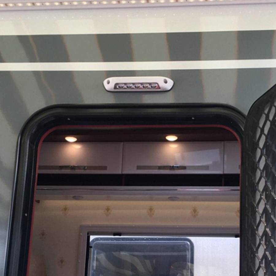 TOMTOP JMS LED Lichtleiste für Wohnmobil und Wohnwagen, 12V wasserdichte Außen- und Innenbeleuchtung, Farbe: Weiß/Transparent/Schwarz - Bild 4