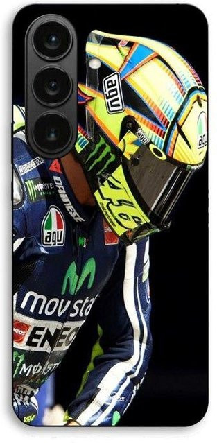 Samsung Galaxy S26 FE Schutzhülle Valentino Rossi Yamaha Doctor 46 MotoGP Design in Schwarz - Bild 1