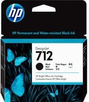 Original HP Tintenpatrone 712 Schwarz für DesignJet T210, T230, T650, 80 ml - Bild 1