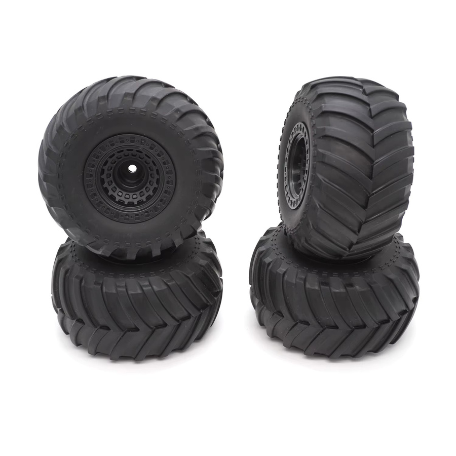 YSIDO Gummireifen, 4-teiliges Set, Schwarz, 92mm, 12mm HEX - Bild 2