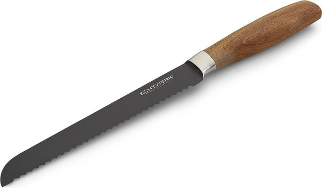 ECHTWERK Küchenmesser Classic Black Edition Brotmesser aus Edelstahl und Holz in Schwarz - Bild 2