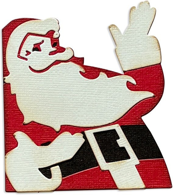 Sizzix Thinlits Stanzschablone Retro Santa by Tim Holtz - Bild 1