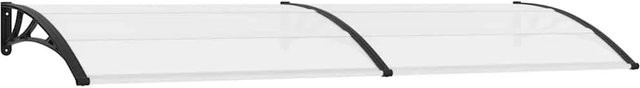 vidaXL Türvordach in Schwarz und Transparent B/T: 300 x 75 cm aus Polycarbonat - Bild 1