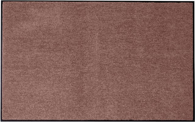 Rutschhemmende Fußmatte von Salonloewe in Beige und Braun aus Polyamid und Gummi - Bild 1