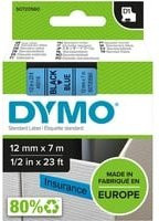 DYMO D1 Schriftbandkassette 45016, Farbe: Blau, Schriftfarbe: Schwarz, Breite: 12 mm, Länge: 7 m - Bild 1
