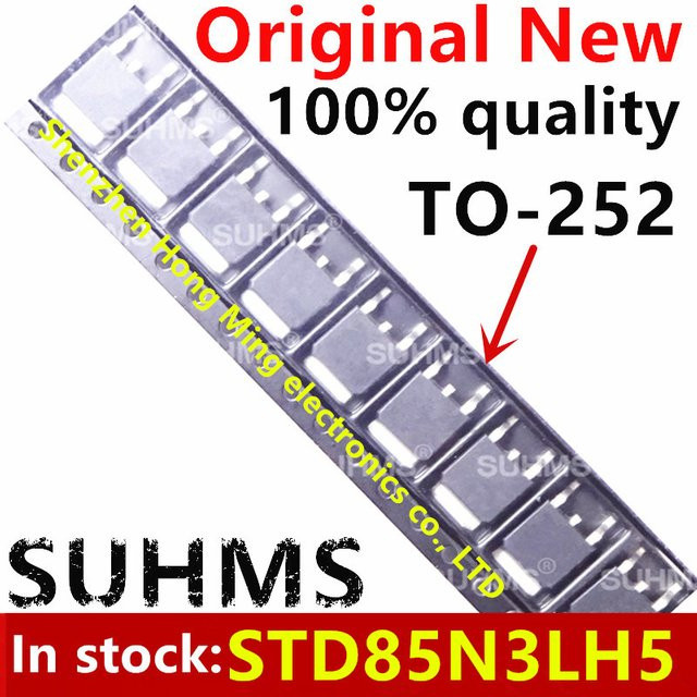 10 Stück STD85N3LH5 85N3LH5 85N3L Transistor in Silber im TO-252 Gehäuse - Bild 1