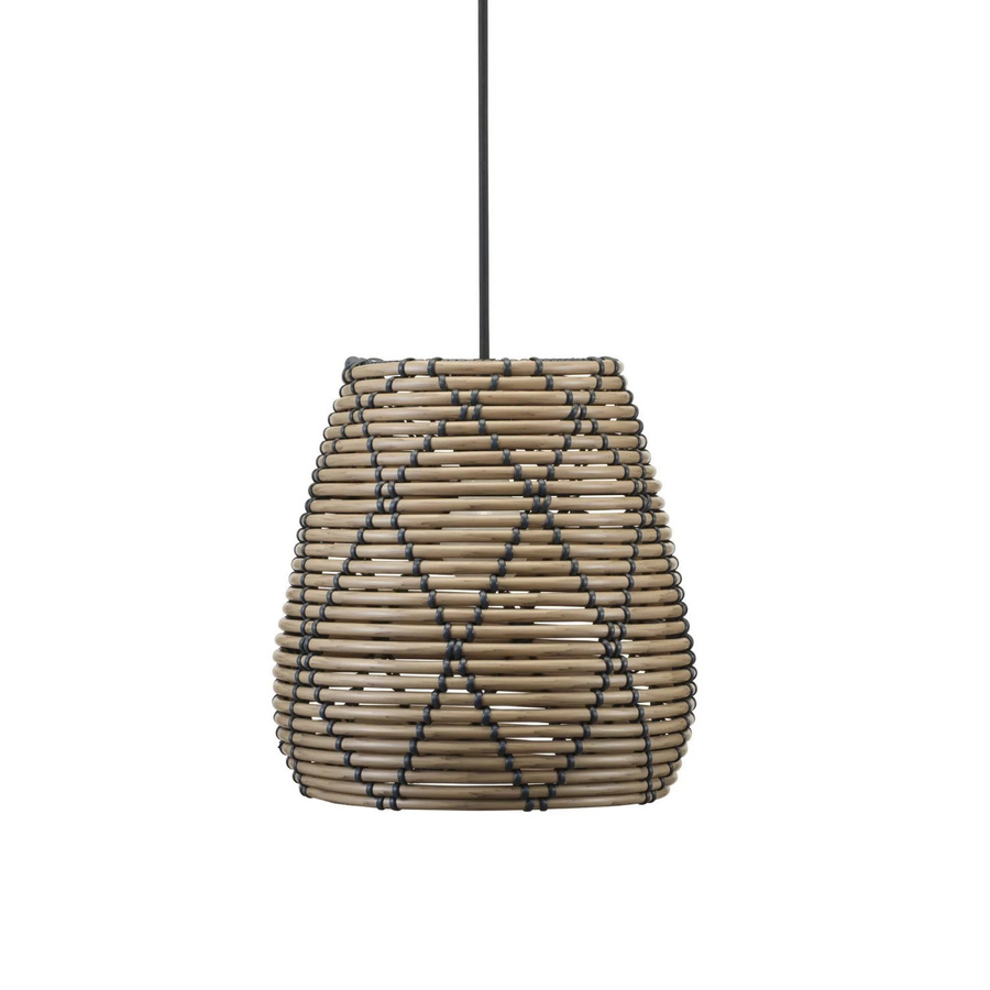 PR Home Lollo Außenpendelleuchte aus Rattan in Beige, B/T/H: 28 x 30 x 30 cm - Bild 2
