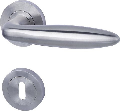 ALPERTEC Rosettengarnitur aus Edelstahl in Silber matt - Bild 1