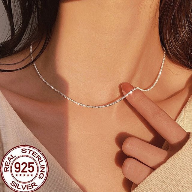 CWWZircons Halskette 925 Sterlingsilber, Zirkonia, Damen - Bild 1